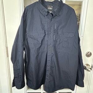 5.11 Tactical Taclite Pro Dark Blue Button Down 2XL